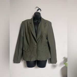 Larry Levine Dark Green Women's Blazer